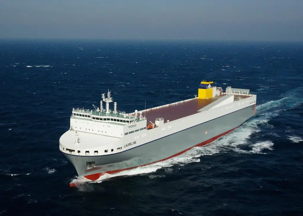 The fifth and sixth vessels in the CLdN's preceding LNG-ready Laureline series were powered by seven-cylinder S50ME-C-GI main movers.