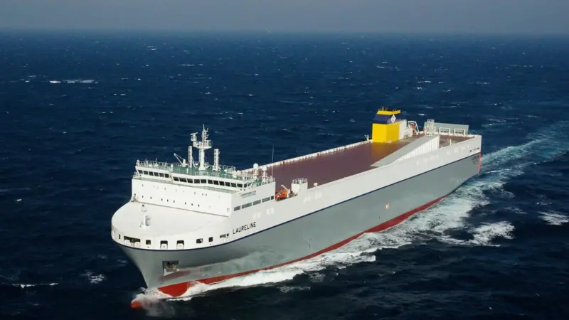 The fifth and sixth vessels in the CLdN's preceding LNG-ready Laureline series were powered by seven-cylinder S50ME-C-GI main movers.