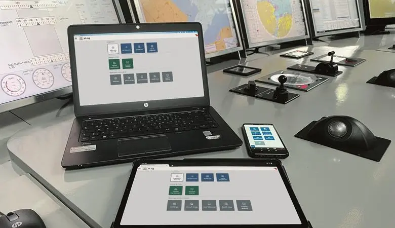 A number of equipment supplier are seeking to introduce electronic logbooks for the maritime market, such as Raytheon Anschütz (pictured).