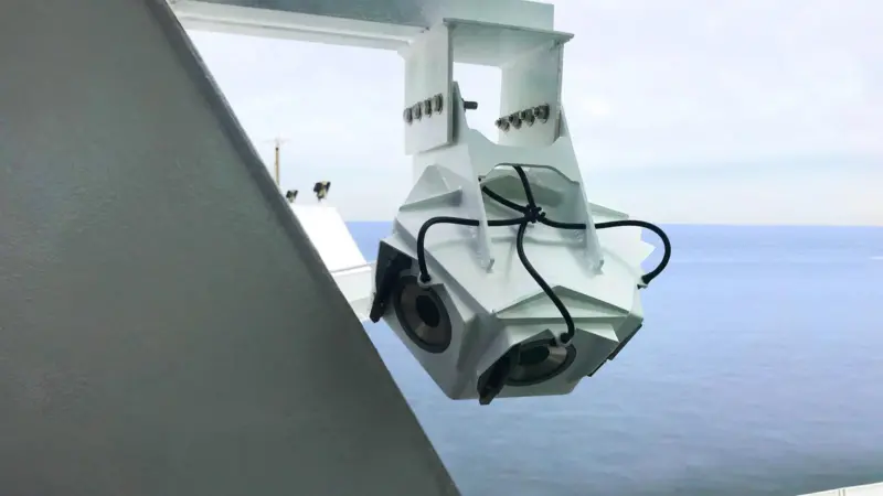 Smart Panoramic Edge Camera System (S.P.E.C.S). Enhances marine safety, provides 360 degree situational awareness, streamed directly to the bridge in real-time.