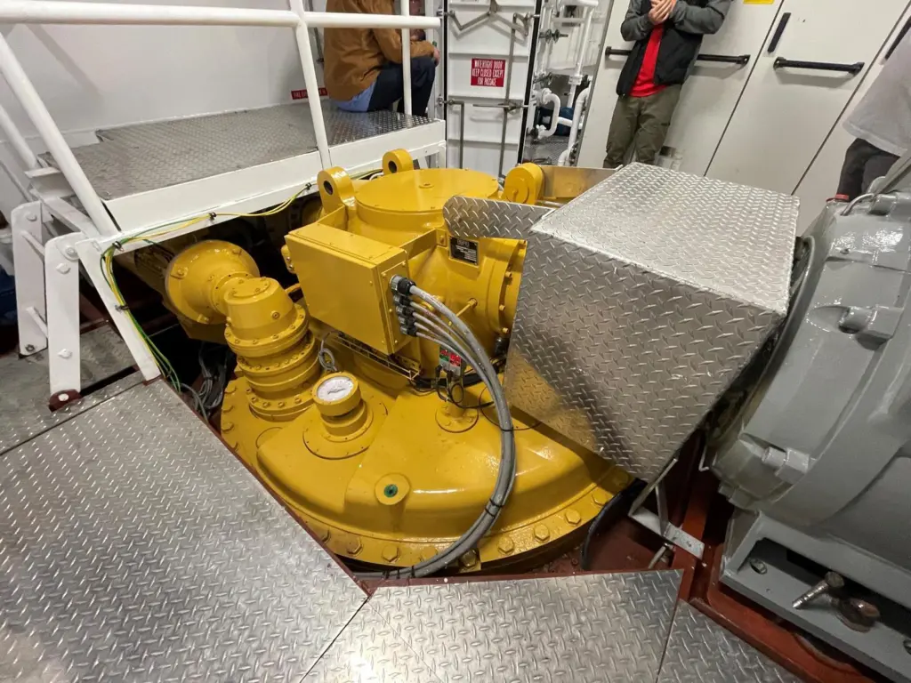 The 90-ton bollard pull tug Seabulk Spartan features Berg MTA 628 azimuthing thrusters as well as Berg VS3 variable frequency drives with motors.