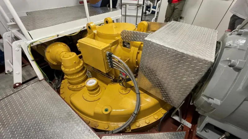 The 90-ton bollard pull tug Seabulk Spartan features Berg MTA 628 azimuthing thrusters as well as Berg VS3 variable frequency drives with motors.