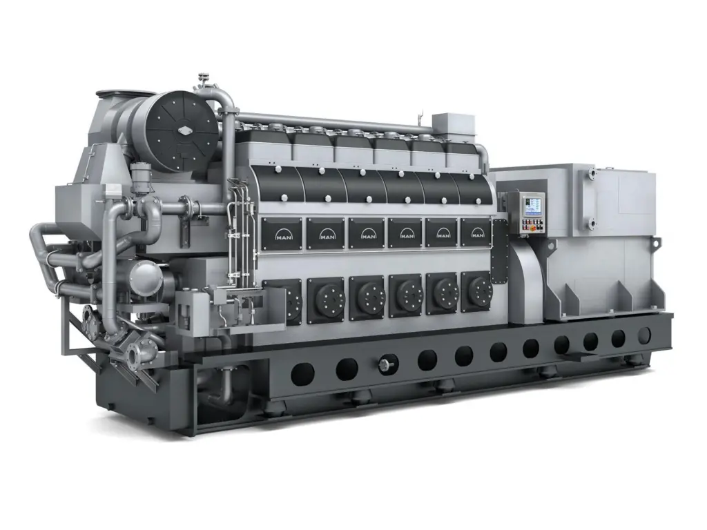 MAN Energy Solutions already has experience of dual-fuel four-stroke operation, such as with the 28/32 DF genset .