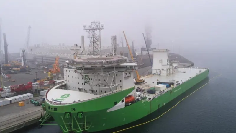 Orion, a dual-fuel offshore construction vessel, has entered DEME's fleet.