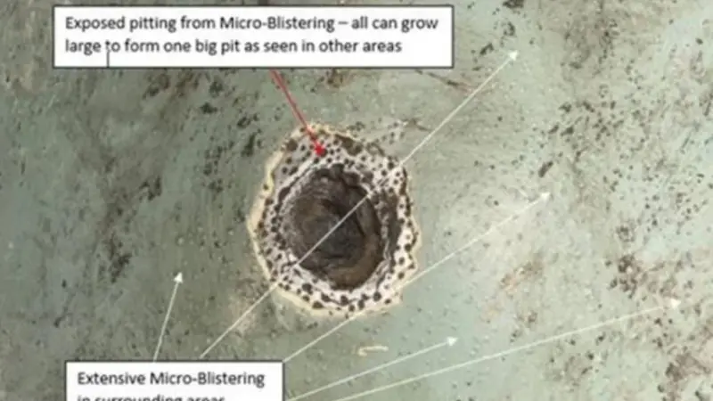 LR cited a tank with occurrences of microbial pitting of 14mm in a 17mm-thick bottom plate as a potential consequence of the issue.