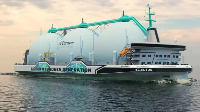 C-Job has designed a 141m-long fuel cell-powered liquid hydrogen tanker concept.