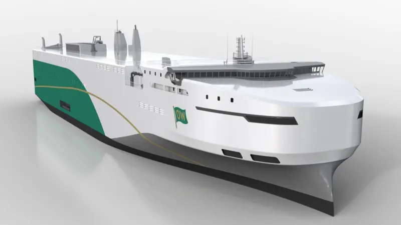 Graphical rendering of the new pure car carrier