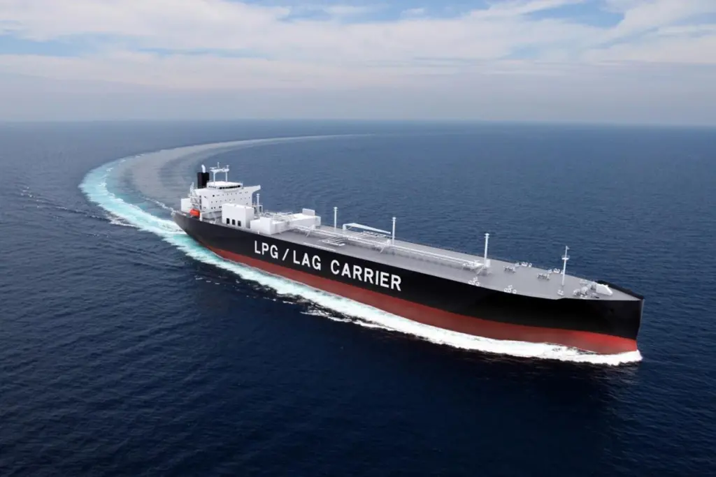 The AiP covers the conceptual design of an LPG-powered VLGC enabled for future conversion to ammonia fuel.
