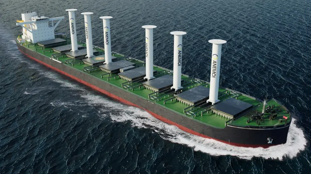 LR has granted Approval in Principle (AiP) for a 210,000 dwt Newcastlemax bulk carrier installed with Anemoi rotor sails.