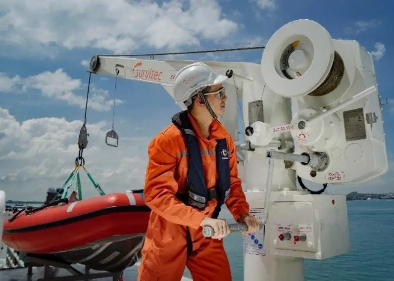 The SOLAS Chapter III amendment clarifies that launch appliances of rescue boats weighing less than 700 kg do not need to have stored mechanical power.