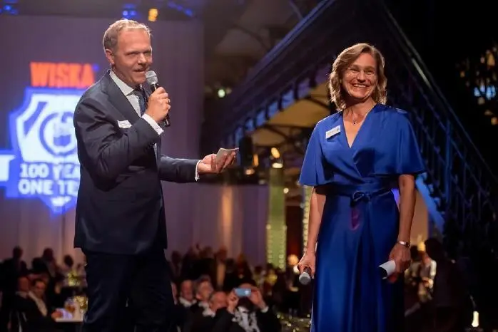 Tanja Hoppmann, managing partner of WISKA Hoppmann (seen at WISKA Hoppmann's 100th anniversary celebration in 2019) noted that industry needed to attract a greater number of skilled applicants.