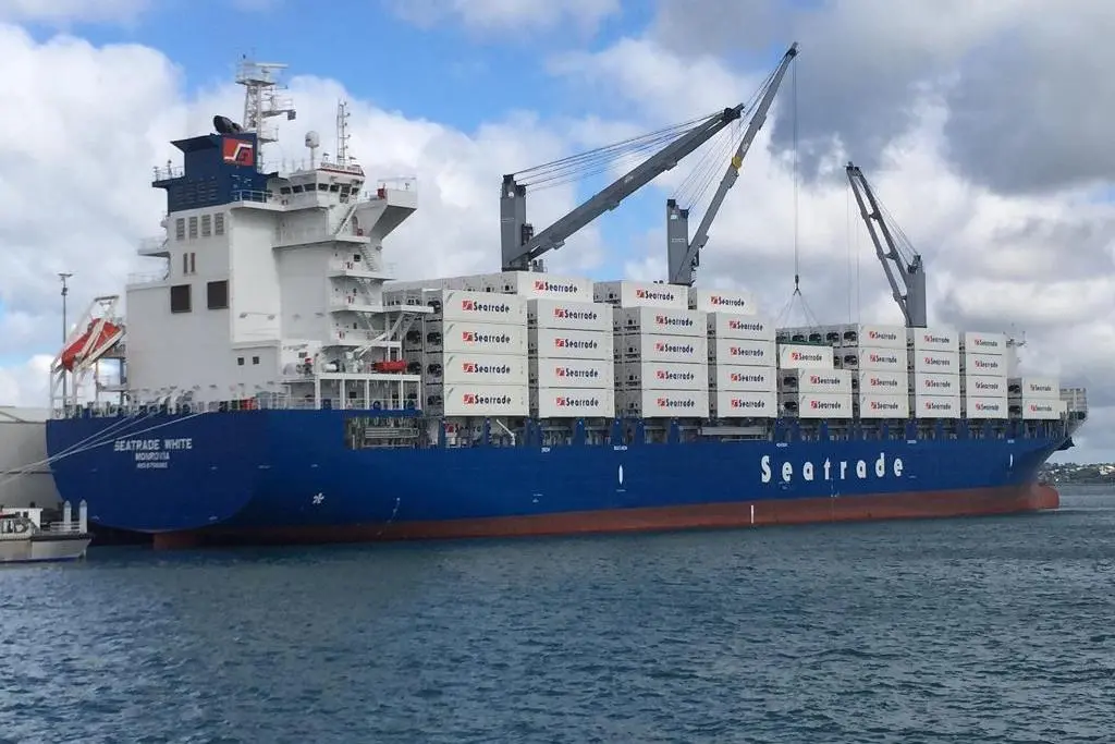 Seatrade has ordered high reefer-capacity boxships in China. Seatrade White is one of an earlier series of newbuilds from China.
