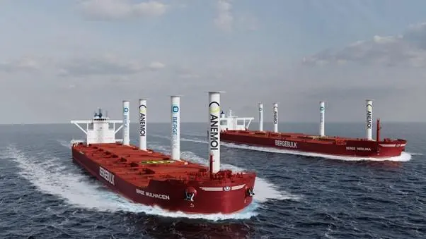 Berge Bulk will operate two vessels with Anemoi rotor sails following an agreement with Anemoi Marine Technologies.