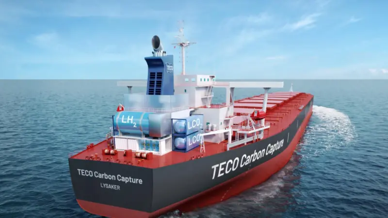 Research into on board carbon capture and storage solutions (such as a pilot project being developed by Norway's TECO) has accelerated since 2021.