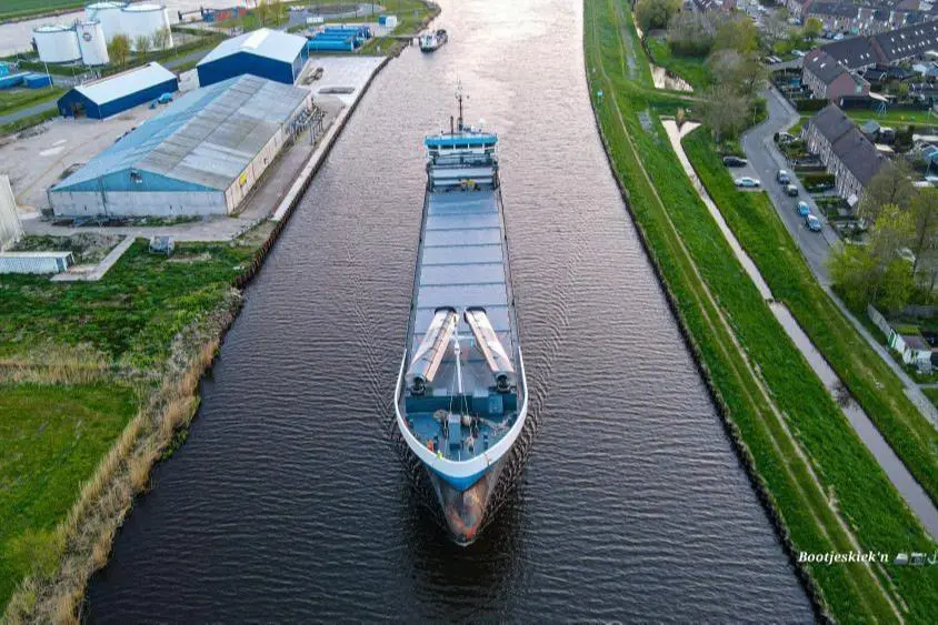 MV Ankie after installation of the extended VentiFoils