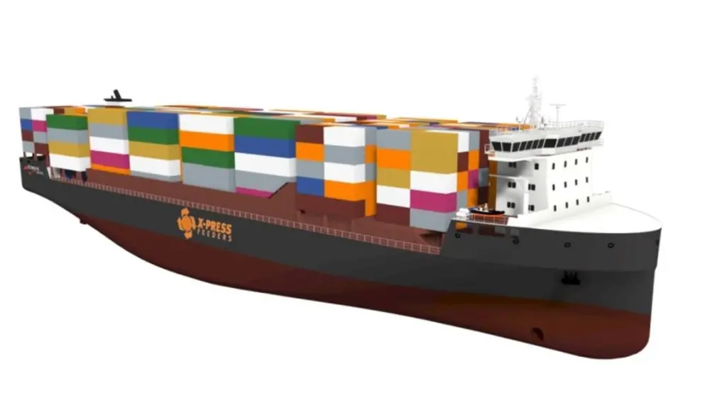 The first of X-Press Feeders' dual-fuel 1,170 teu newbuildings are scheduled for delivery in 2023.