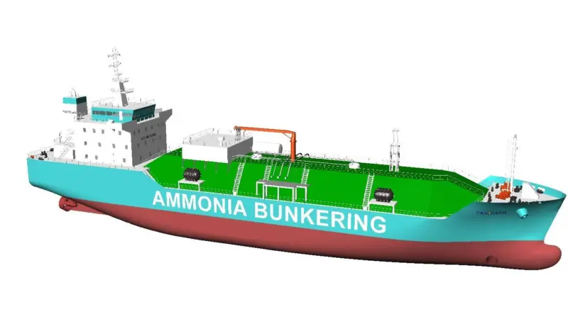 PaxOcean Engineering plans to collaborate with Singapore-based bunker vessel operator Hong Lam Marine and Bureau Veritas in the development of an ammonia bunker vessel design