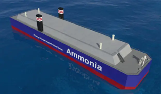 NYK Line, Nihon Shipyard, ClassNK, and IHI Corporation signed a joint research and development agreement for the commercialisation of an ammonia floating storage and regasification barge.