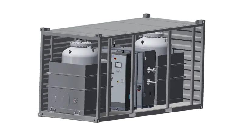 Ecochlor is introducing a containerised version of its EcoOne filterless ballast water management system (BWMS).
