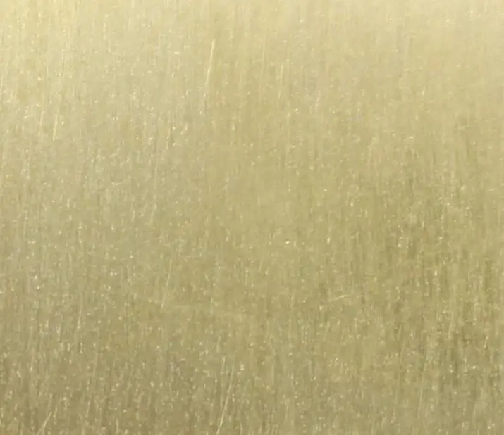 Brass coupon before exposure to ammonia