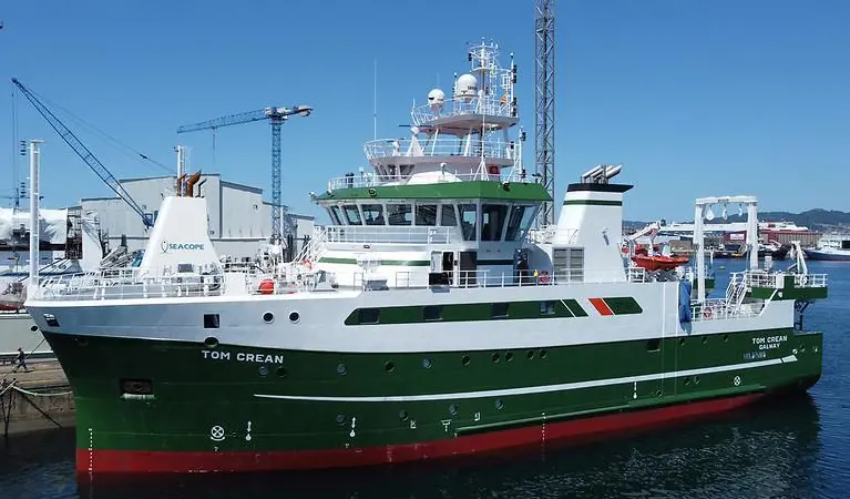 Spanish-built, state-of-the-art addition to the Irish research fleet, Tom Crean.