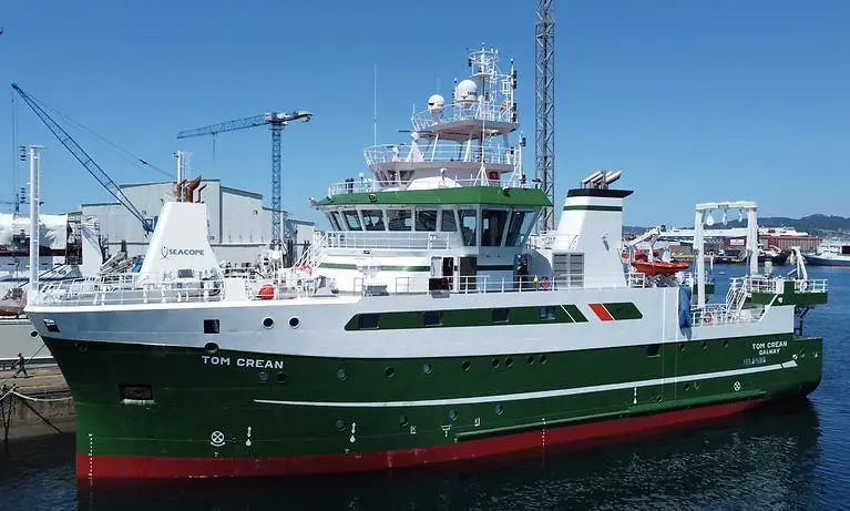 Spanish-built, state-of-the-art addition to the Irish research fleet, Tom Crean.