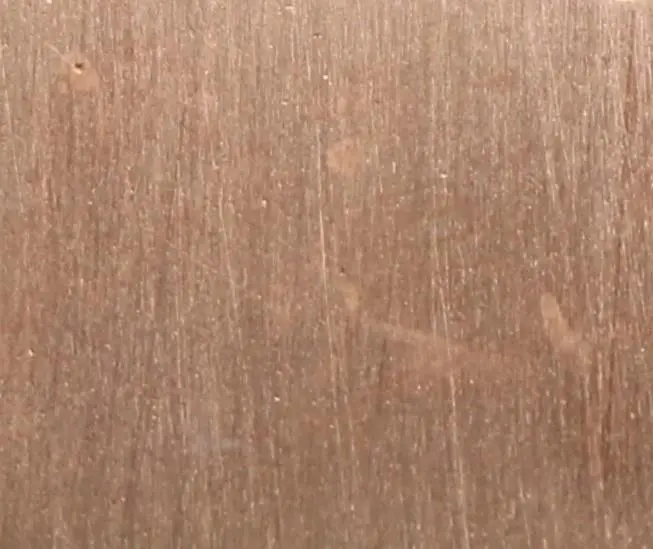Bronze coupon before exposure to ammonia