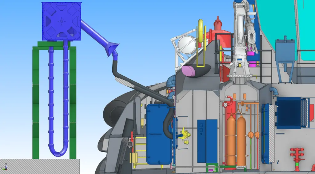 Sanmar Shipyards and Igus GmbH have developed a new compact shore power system that can be operated without additional shore side personnel.