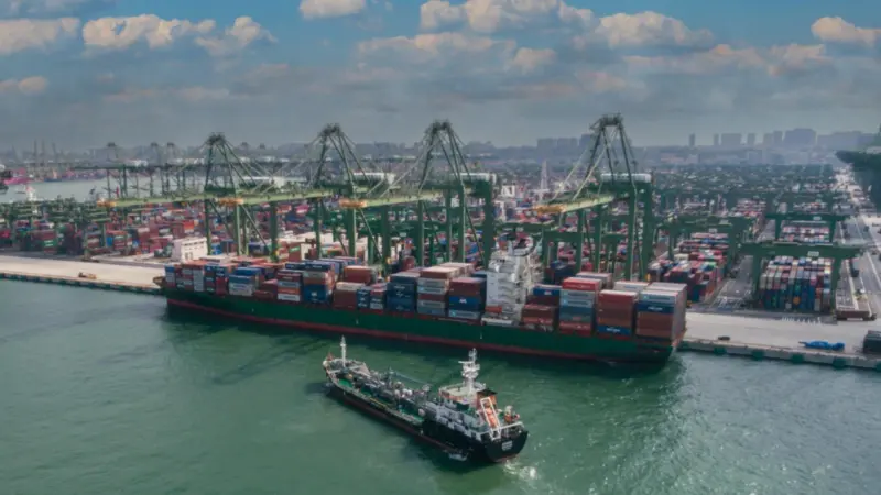 TotalEnergies Marine Fuels supplied the biofuel stem bunkered by the CMA CGM Montoir in Singapore on 29 July.