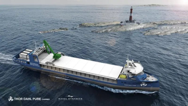 Hydrogen-powered short-sea bulker in the offing.