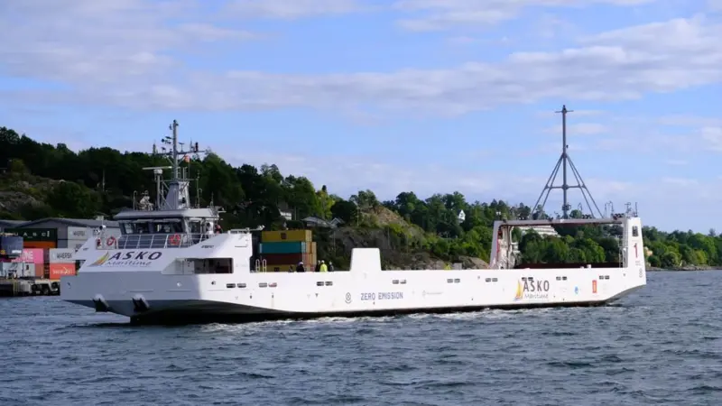 Norwegian innovation, Indian construction: ASKO electric ro-ro carrier.
