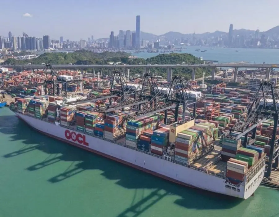 OOCL Yokohama received almost 2000 metric tons of B22 marine biofuel at the Port of Singapore, supplied by Chevron Singapore.