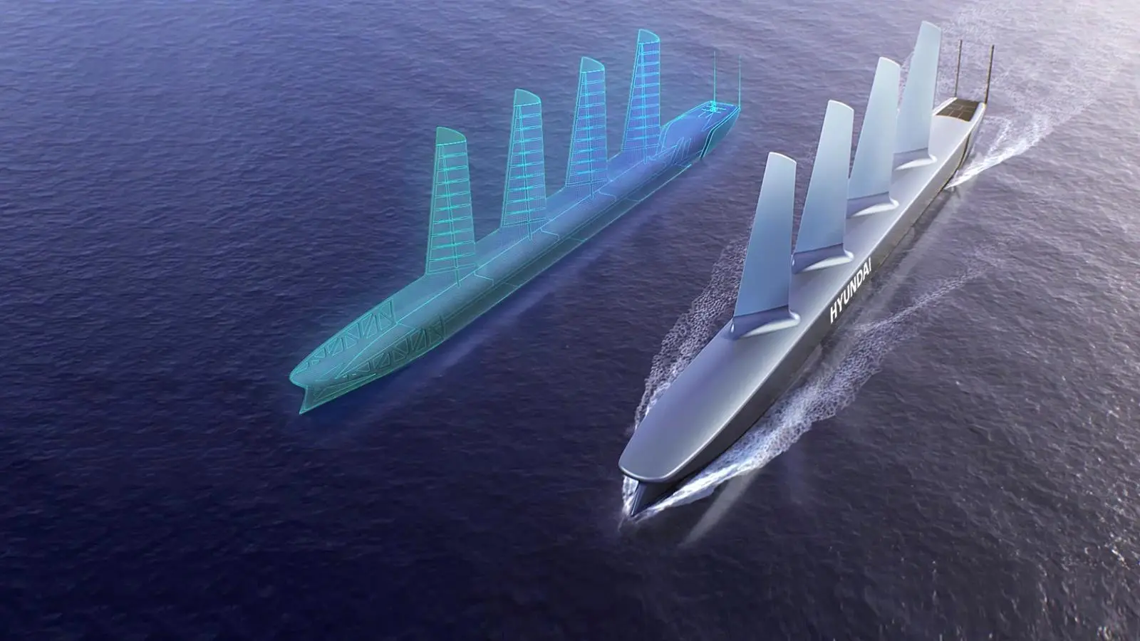 Rendering of HiDTS, Hyundai Intelligent Digital Twin Ship