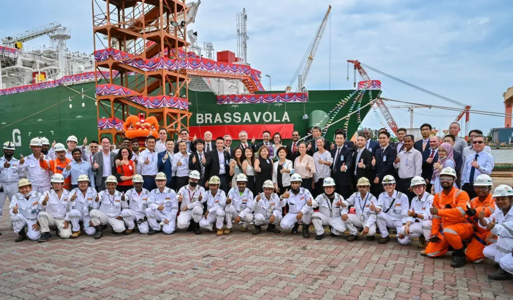 The naming ceremony of the Brassavola LNG bunker vessel was held at Sembcorp Marine’s Tuas Boulevard Yard on 4 October 2022.