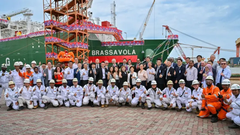 The naming ceremony of the Brassavola LNG bunker vessel was held at Sembcorp Marine’s Tuas Boulevard Yard on 4 October 2022.