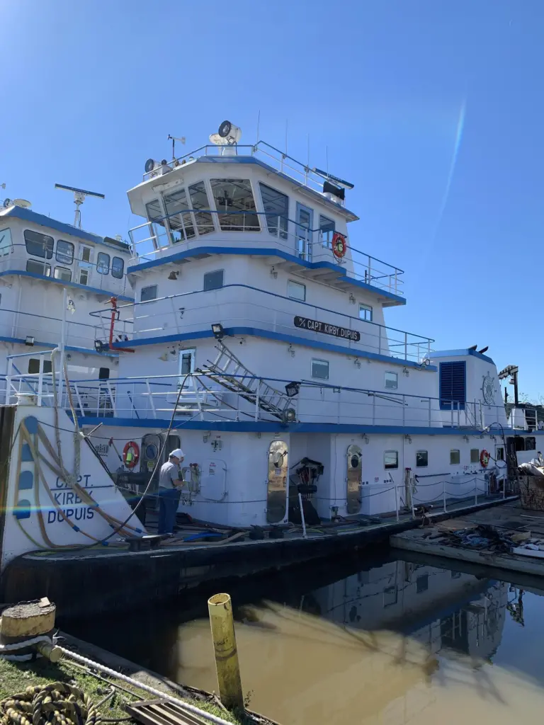 The NTSB determined that missing engine parts contributed to a fire aboard the Capt. Kirby Dupuis.