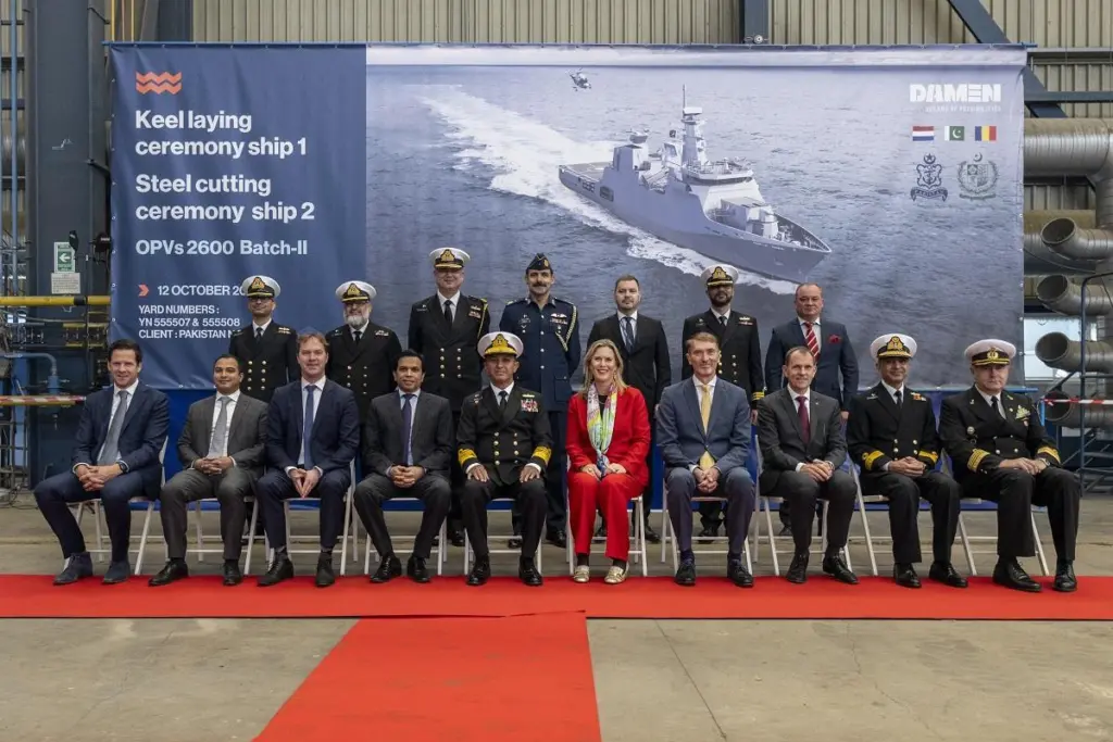 Keel laying and steel cutting ceremony at Damen Shipyards (2)