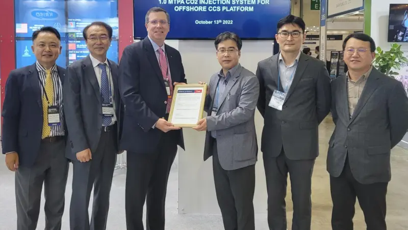 ABS has awarded approval in principle to a large scale, CO2 injection system developed by HHI Group.