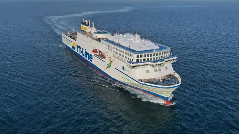 Germany's TT-Line has taken delivery of its second dual-fuel ferry capable of operating on LNG and bio-LNG.