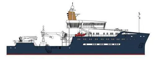 The next Pole Star lighthouse tender, to be built by Astilleros Gondan.