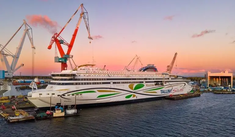 Estonia’s new Finnish-built flagship ro-pax ferry MyStar.