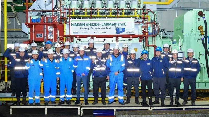 HHI-EMD completed the shop test of its methanol dual fuel HiMSEN engine (H32DF-LM) on 15 December at its facility in Ulsan in Korea.