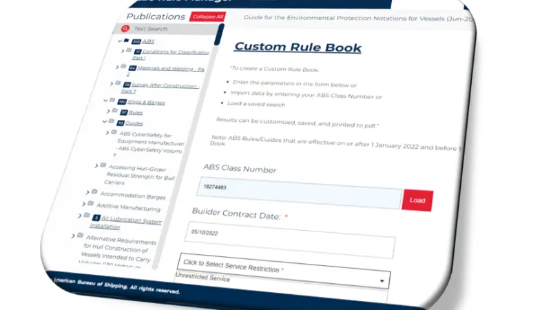 ABS claims that its new Custom Rule Book is the first development of its kind in classification.