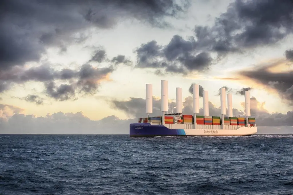 A new project plans to combine CWS’s wingsail system with a GTT-designed onboard CCS system with the aim of reducing carbon emissions from a container vessel operating on an alternative fuel by up to 50%.