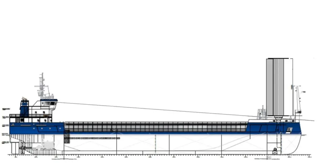 The modelling suggests that modifying a Flettner rotor with a flap can increase fuel savings of around 3 percentage points.