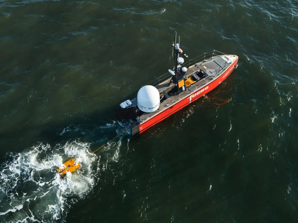 Blue Essence USV in the North Sea
