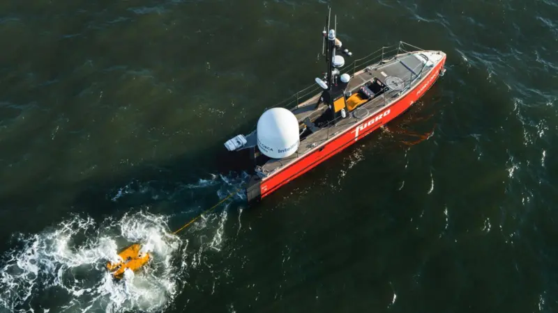 Blue Essence USV in the North Sea