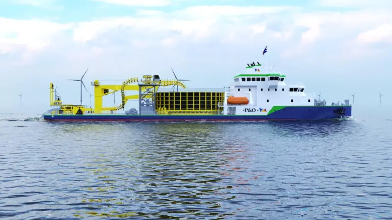P&O Maritime Logistics - Cable Laying Vessel Rendering 3