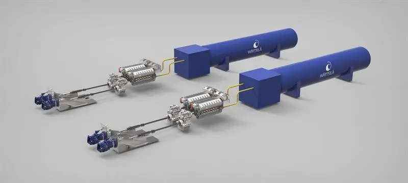 The propulsion package for the Margarita Salas includes 31DF engines, Wärtsilä LNGPac storage and supply system and Wärtsilä WXJ waterjets