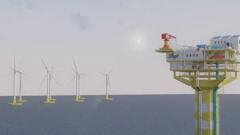 Lhyfe offshore H2 production facility